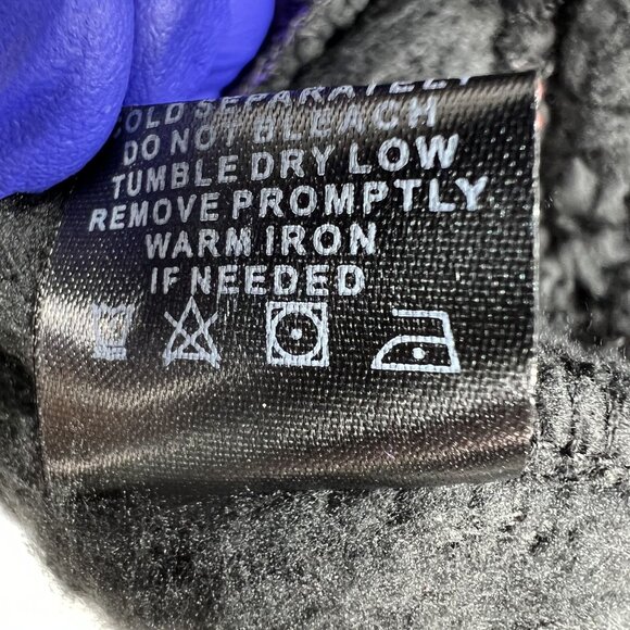 NFL Team Apparel NWT Baltimore Ravens L Sherpa Fleece Sweatshirt Black Full Zip - Picture 15 of 16